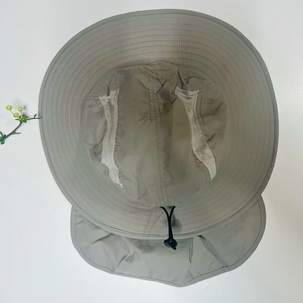 Home Prefer Polyester Safari Sunhat Flaps Gray